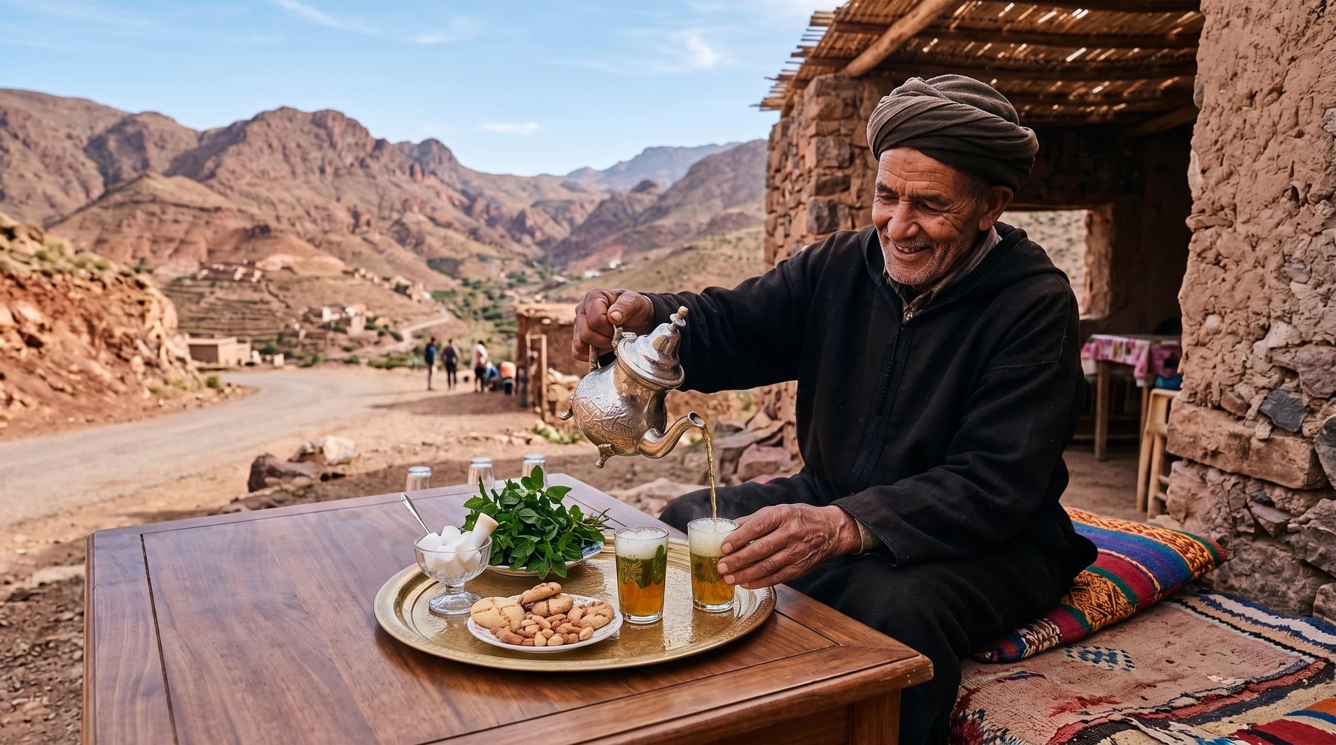 Tea stop in the Anti-Atlas