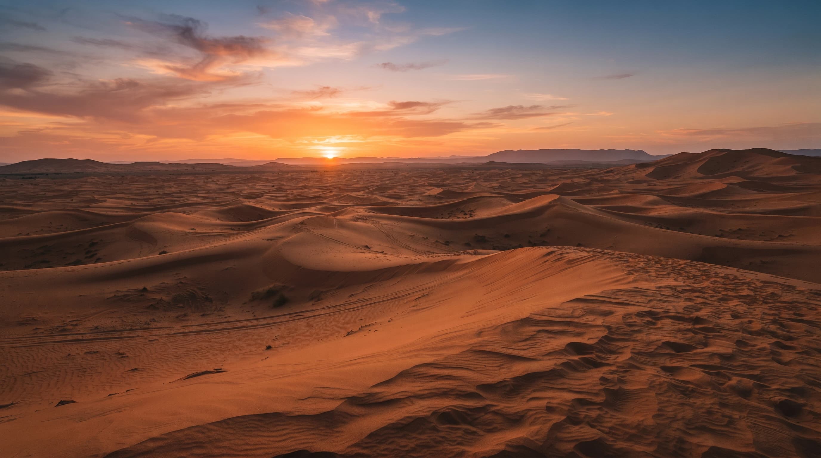 dunes at sunset