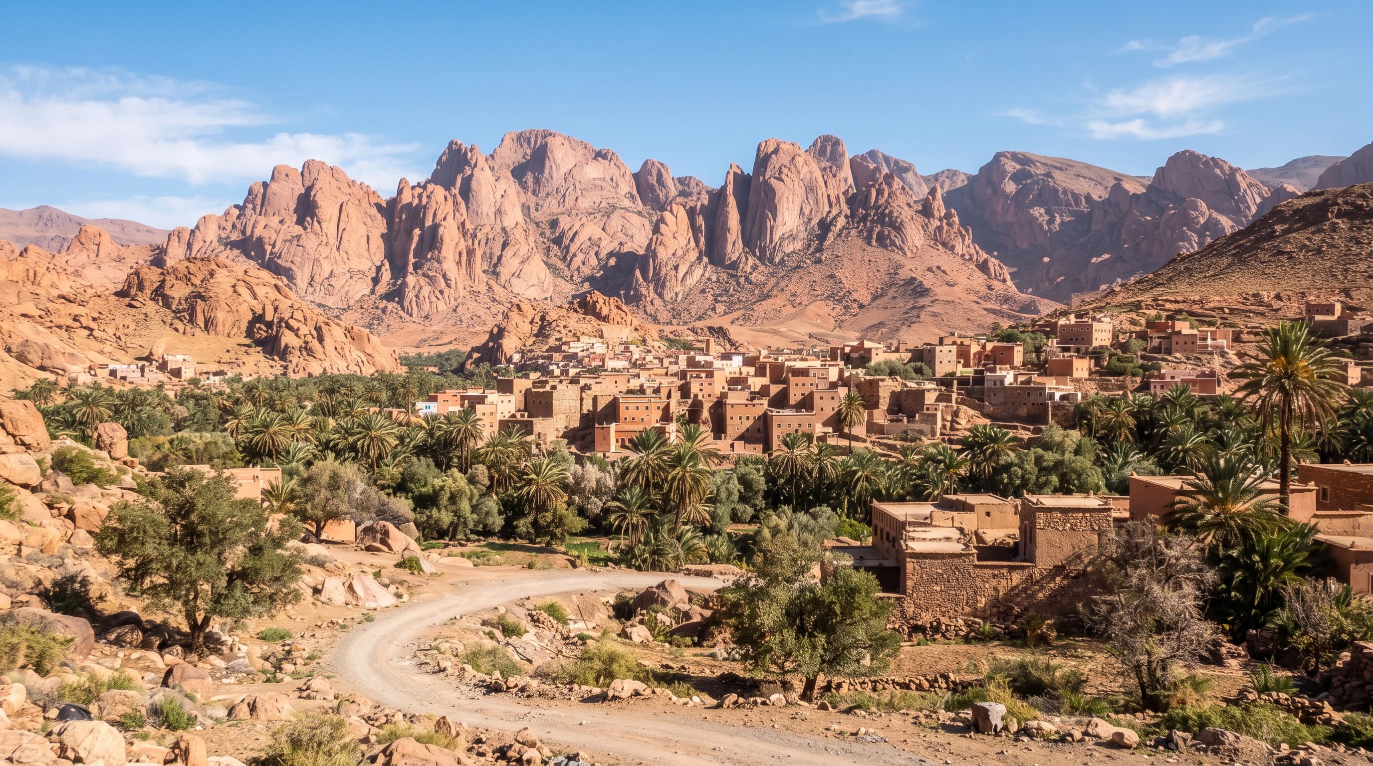 Tafraoute pink granite & Ait Mansour gorges