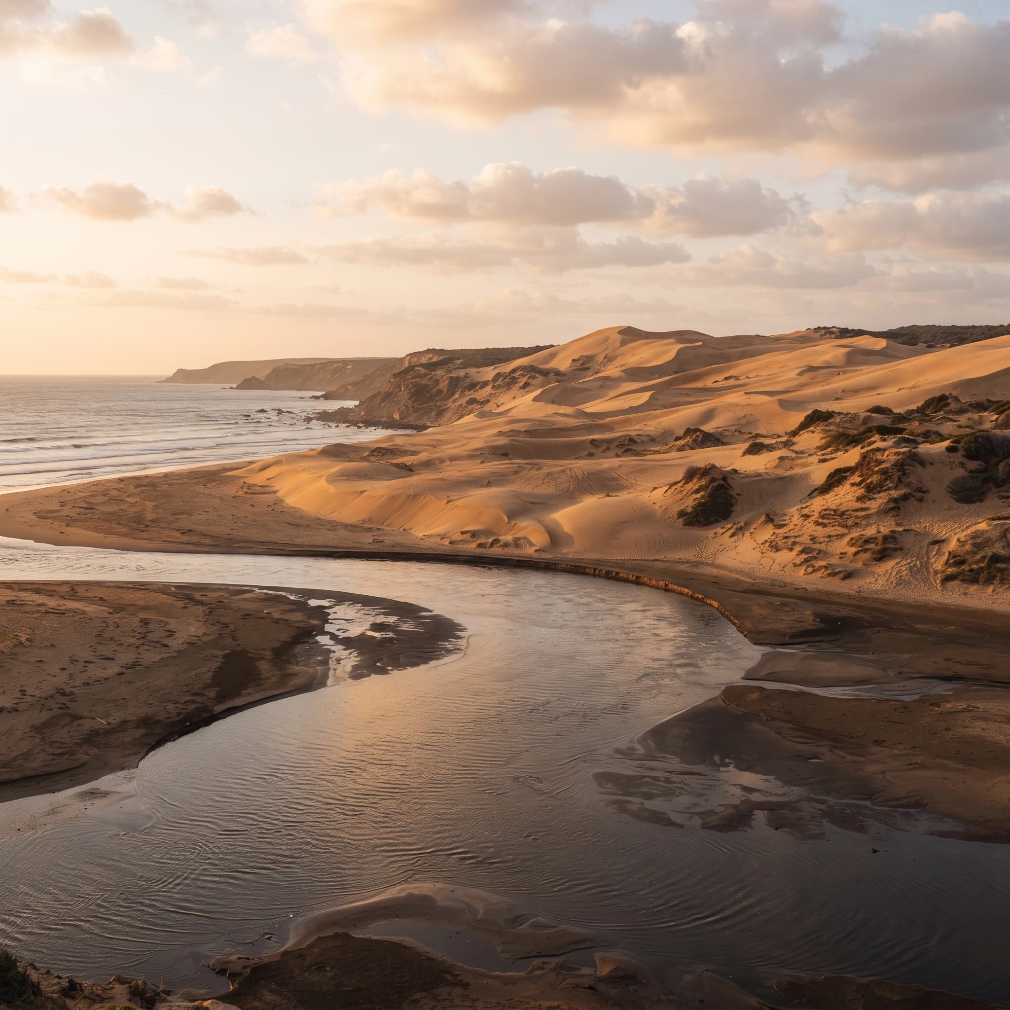 Sidi R'bat dunes & estuary