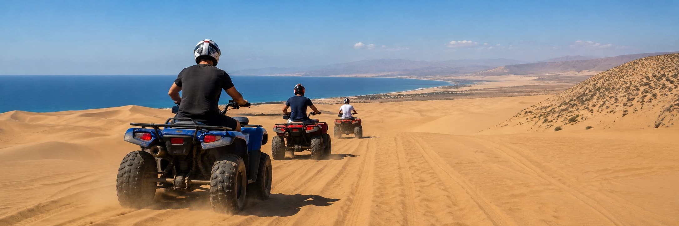 Quad biking on the dunes