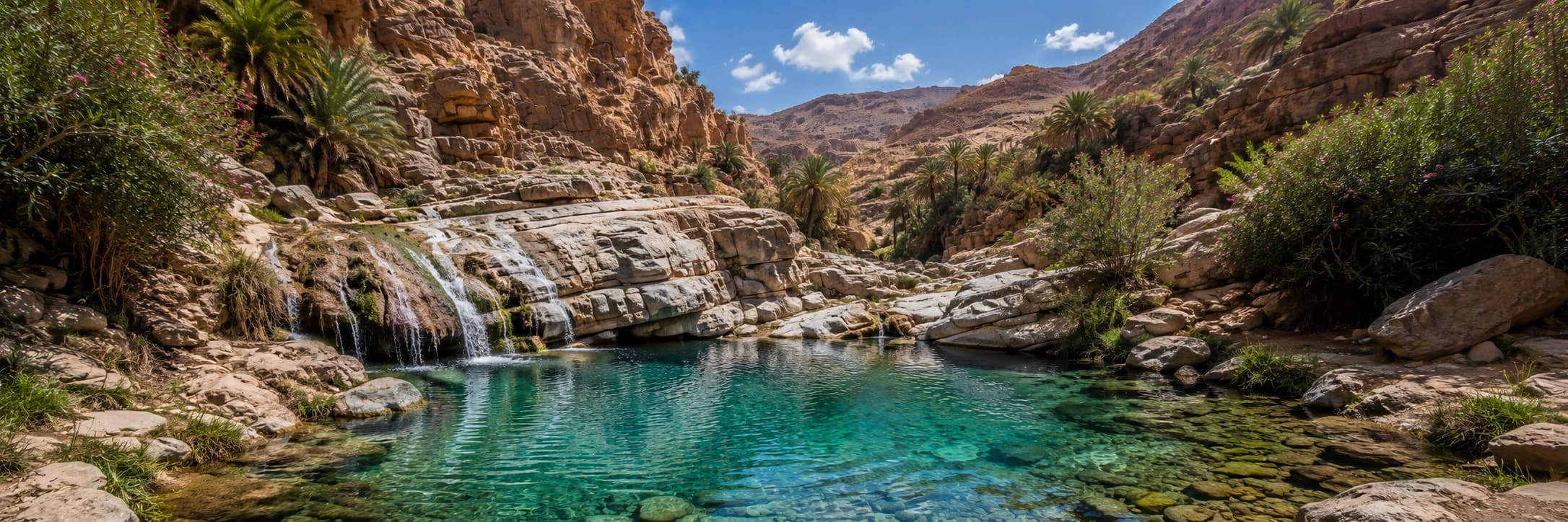 Natural pools in Paradise Valley