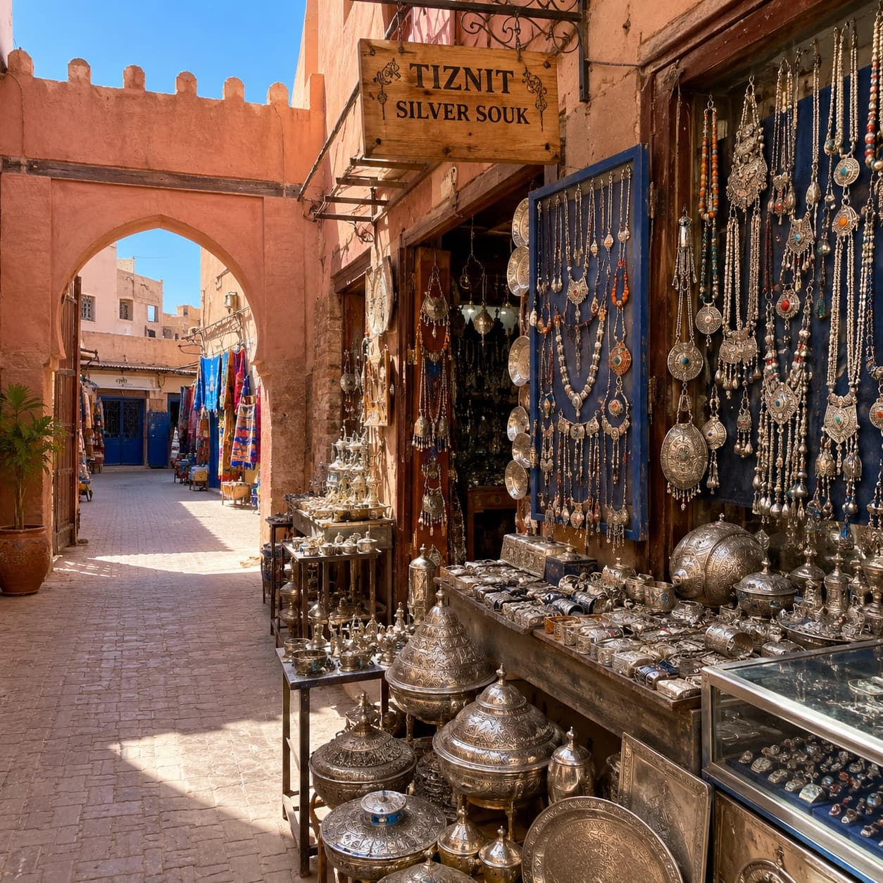 Tiznit silver souk